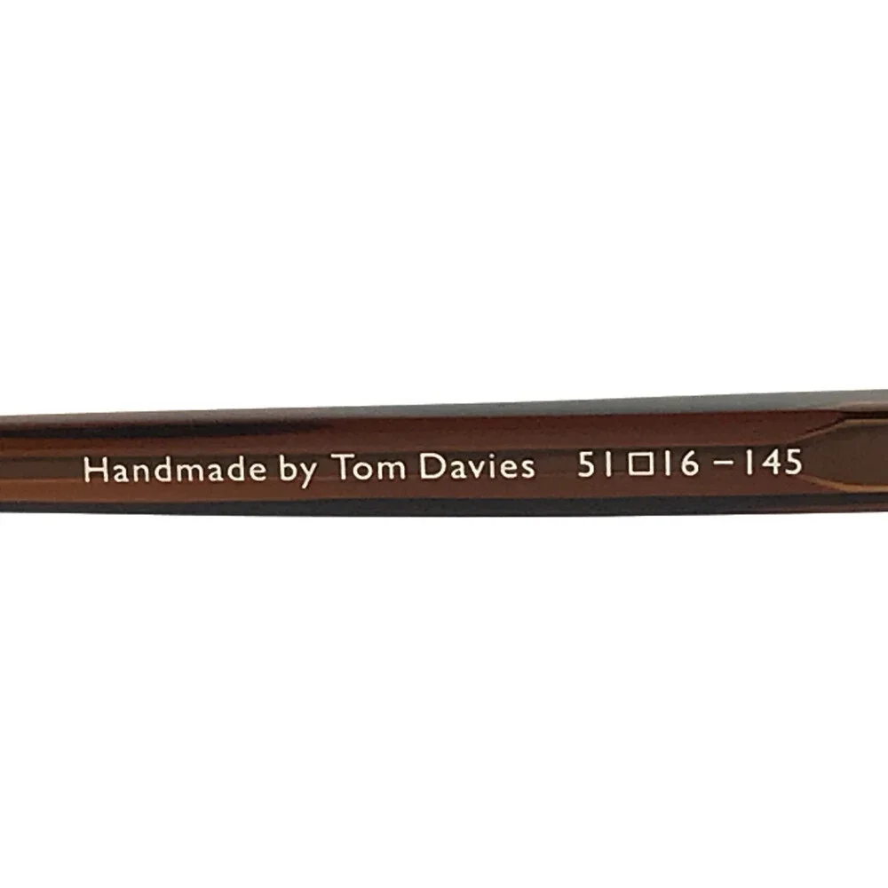 Tom Davies Eyeglasses Frames TD781 Col. 2350 Transparent Brown Square 51-16-145